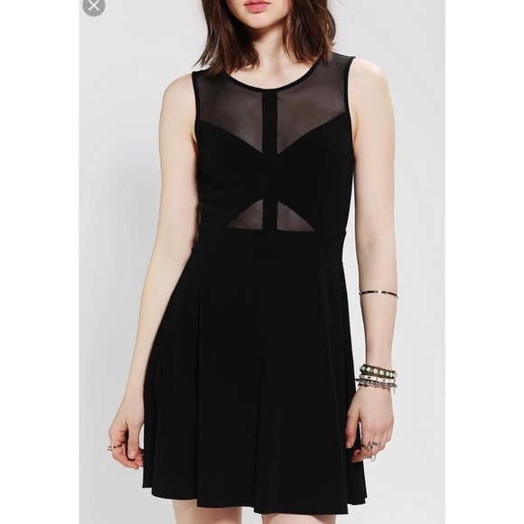 silence + noise Dresses & Skirts - Urban Outfitters Silence + Noise Mesh Skater Dress
